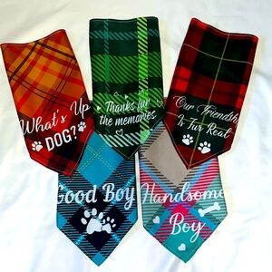 Bandanas for dogs set of 5